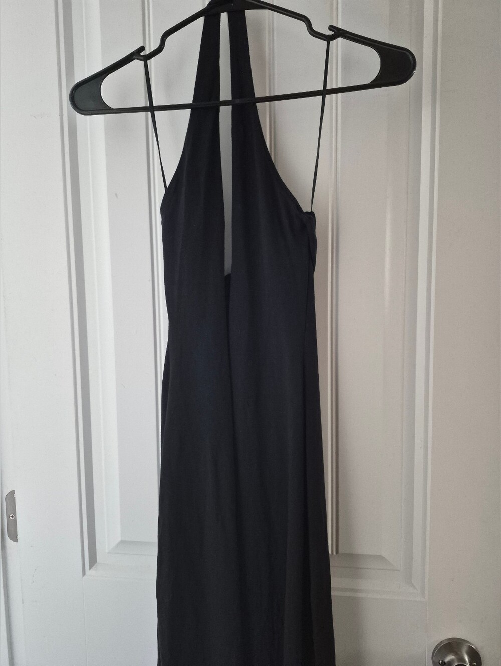 SKIMS Black Halter Dress Sz S
